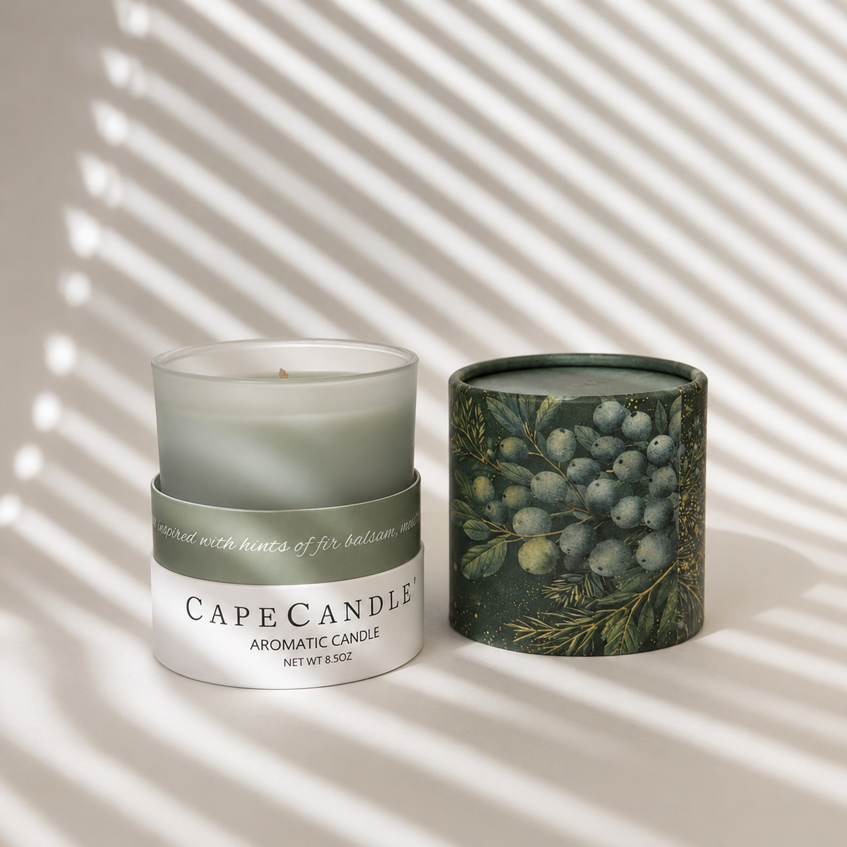 Bayberry Scented 8.5 oz Jar Candle By Cape Candle