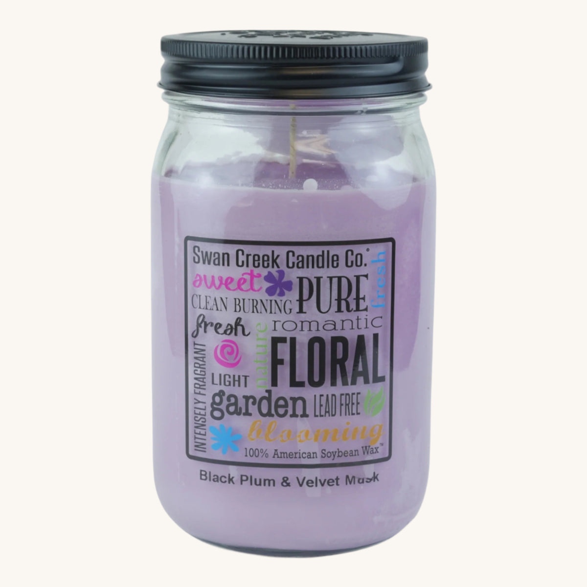 Black Plum & Velvet Musk Soy Candle