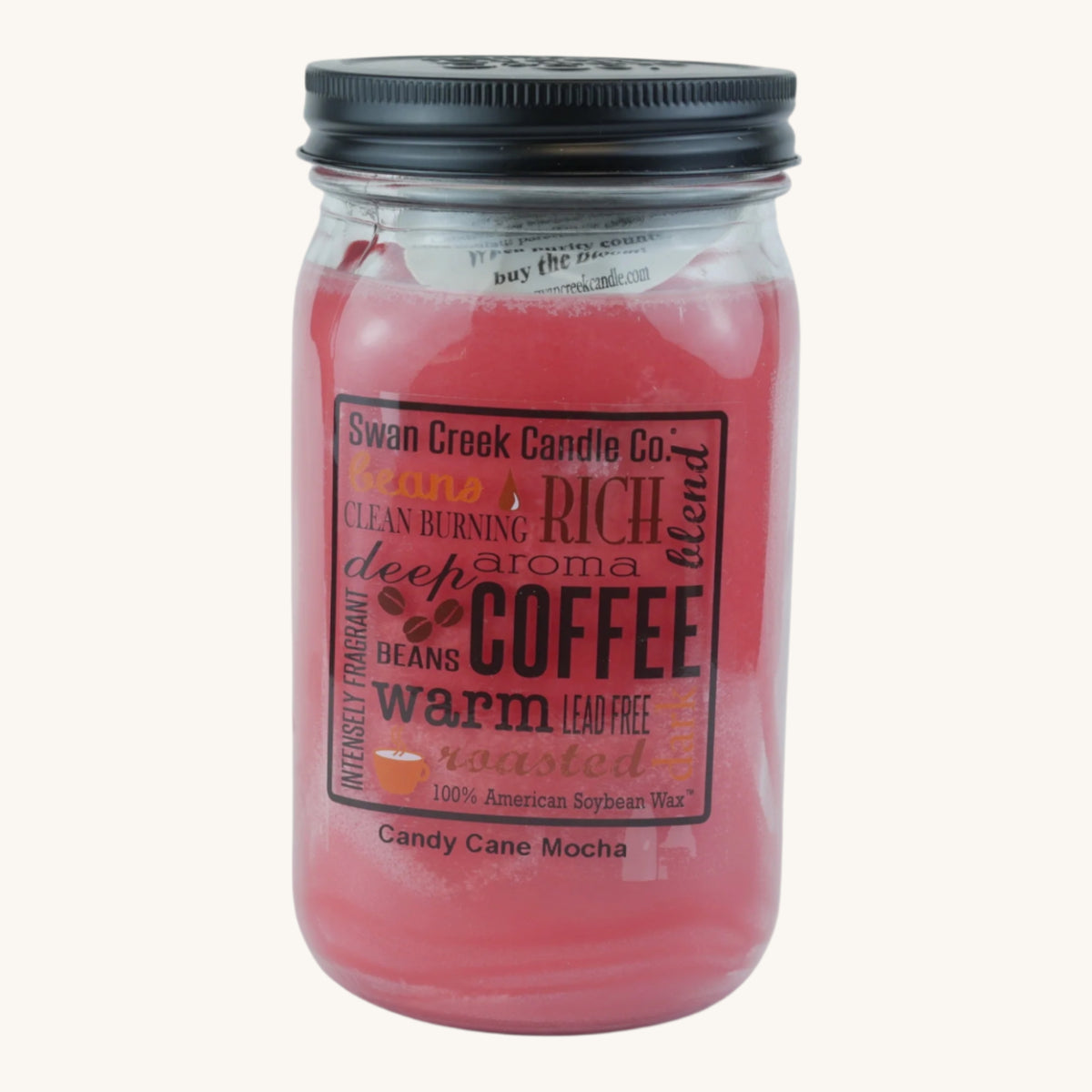 Candy Cane Mocha Soy Wax Candle