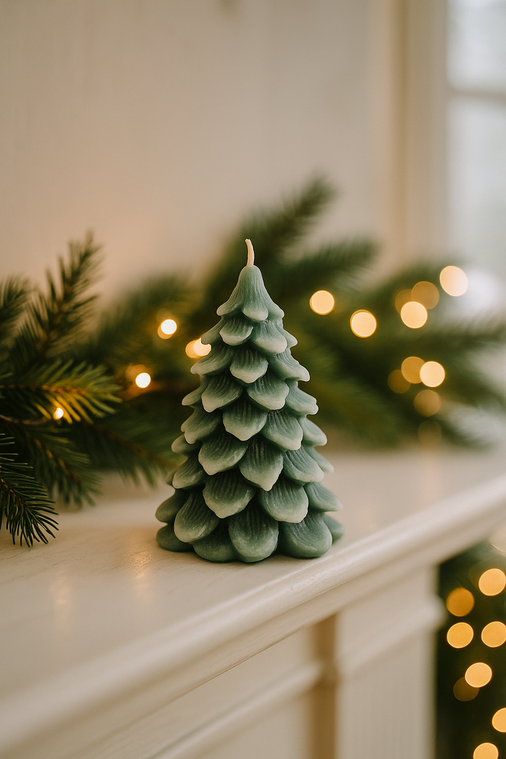The Christmas Tree Candle - Made With 100% Beeswax