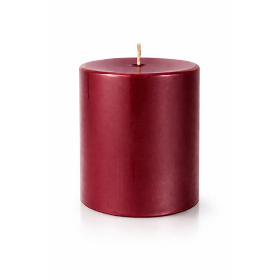 3x3 Pillar Candle - Cranberry