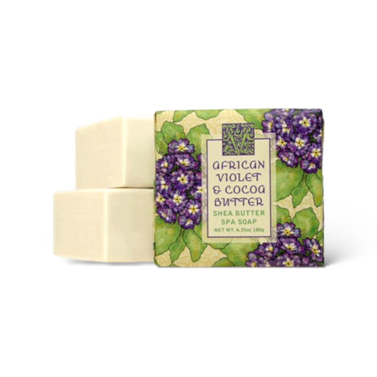 African Violet & Cocoa Butter Shea Butter Spa Soap by Greenwich Bay Trading Co.