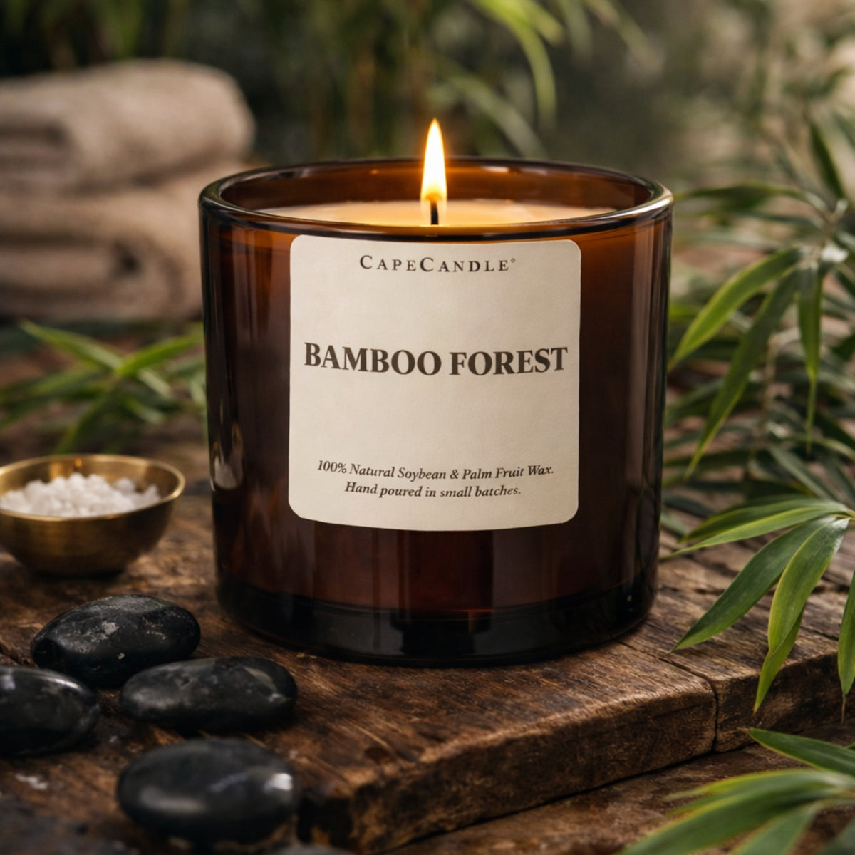 Bamboo Forest Amber Jar Candle