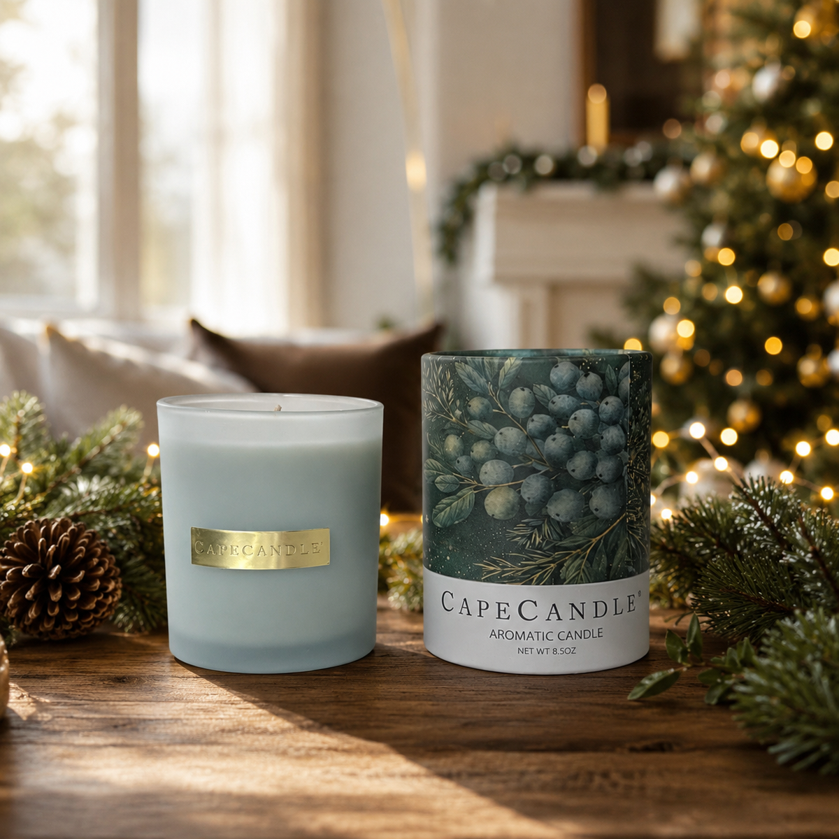 Bayberry Scented 8.5 oz Jar Candle By Cape Candle