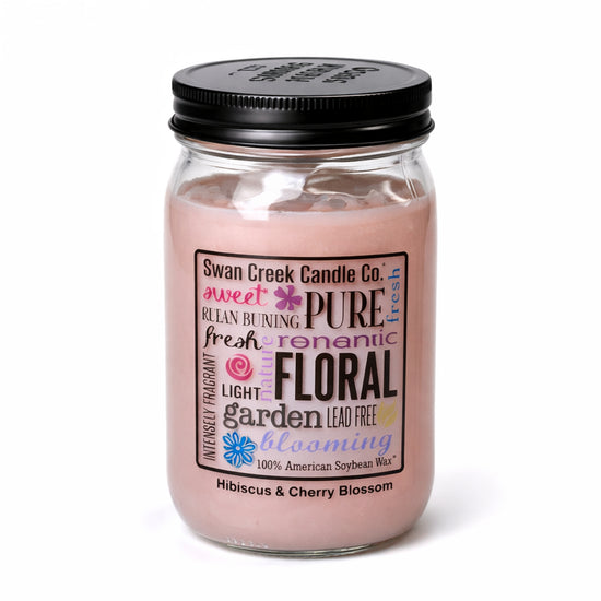 Swan Creek Pantry Jar - Hibiscus & Cherry Blossom