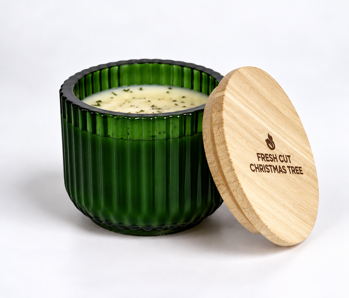 Fresh Cut Christmas Tree Cathedral Bowl Soy Candle