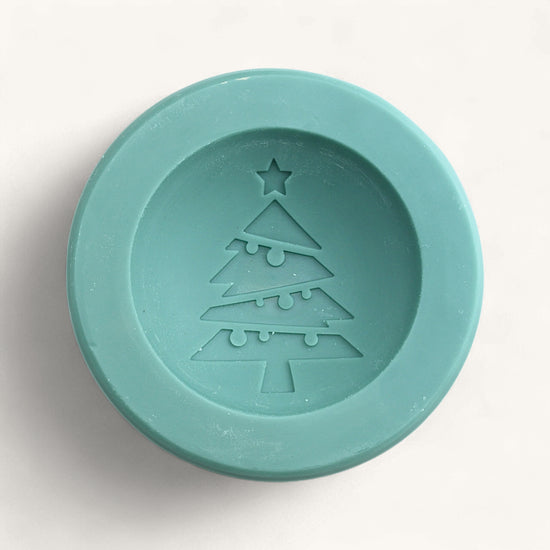 Christmas tree design on a white background