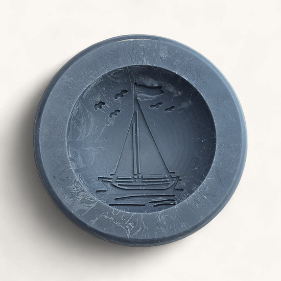 Sandalwood & Bourbon Scented Vessel - Sailboat