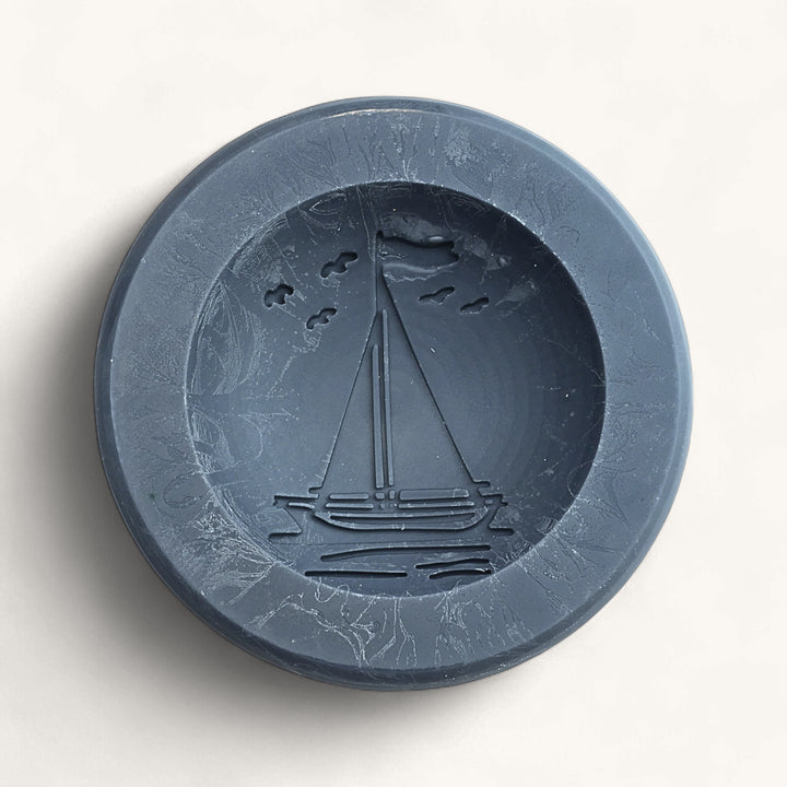 Sandalwood & Bourbon Scented Vessel - Sailboat