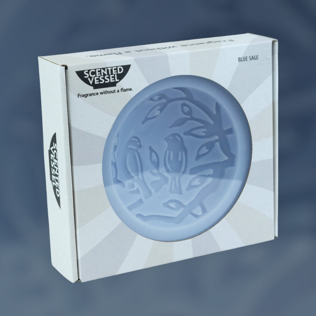 Blue Sage Scented Vessel - Birds