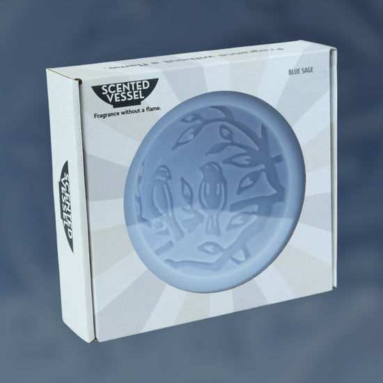 Blue Sage Scented Vessel - Birds