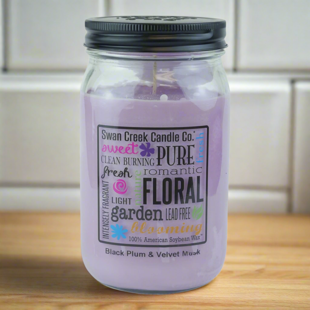 Black Plum & Velvet Musk Pantry Jar Soy Candle