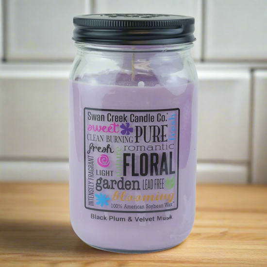Black Plum & Velvet Musk Pantry Jar Soy Candle