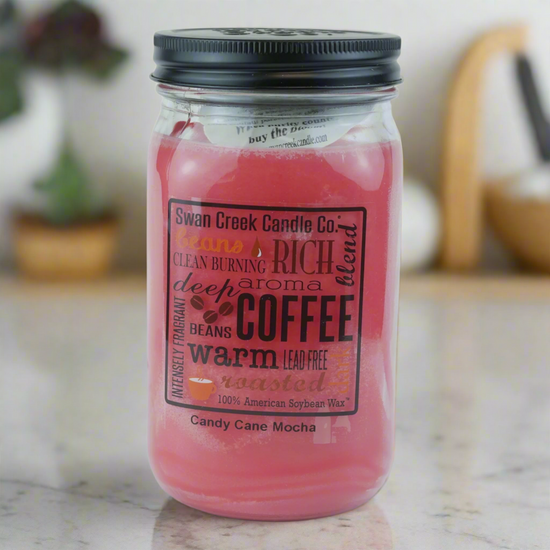 Candy Cane Mocha Pantry Jar Soy Candle