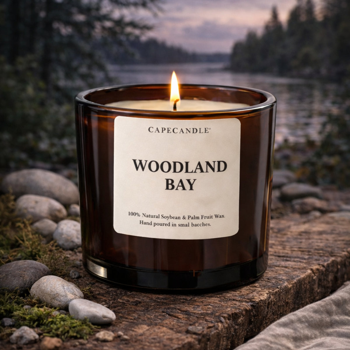 Woodland Bay Amber Jar Candle