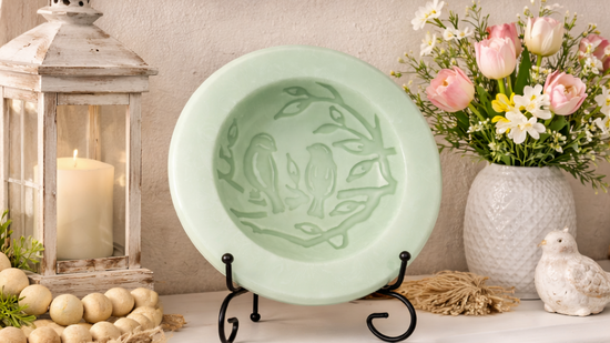 Cucumber Mint Scented Vessel - Birds