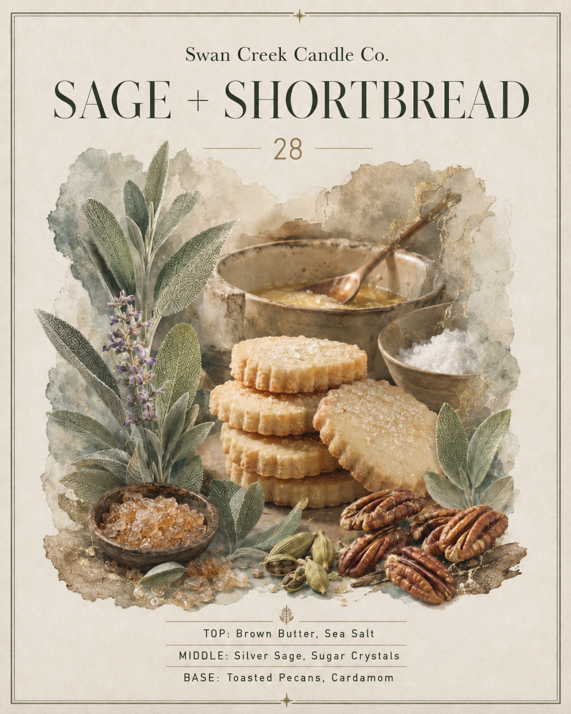 Sage & Shortbread Timeless Jar Soy Candle