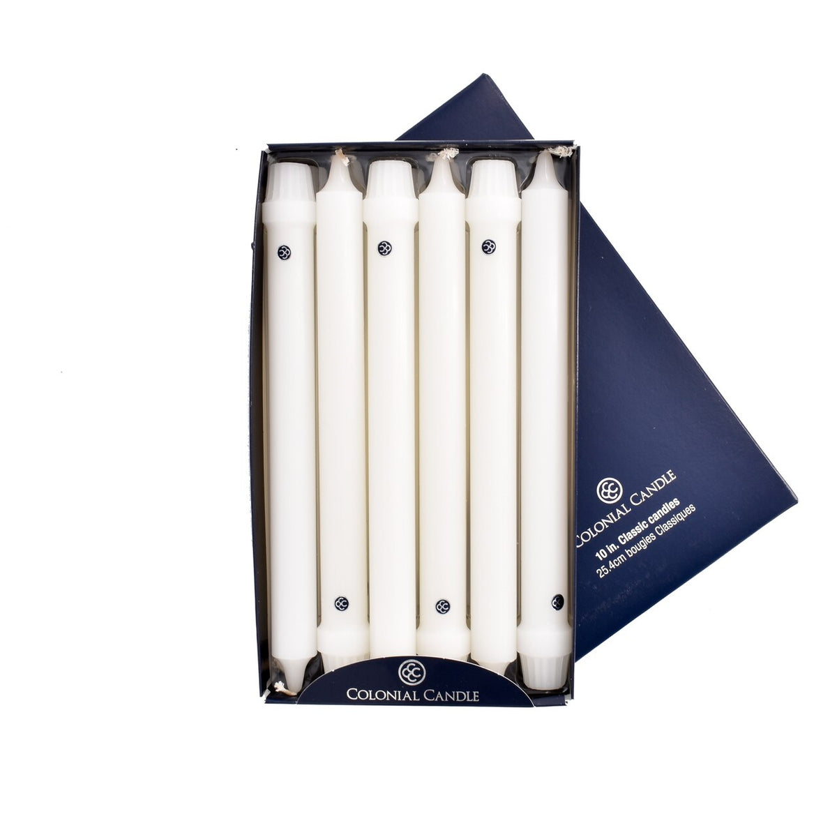 White 10" Classic Colonial Candle