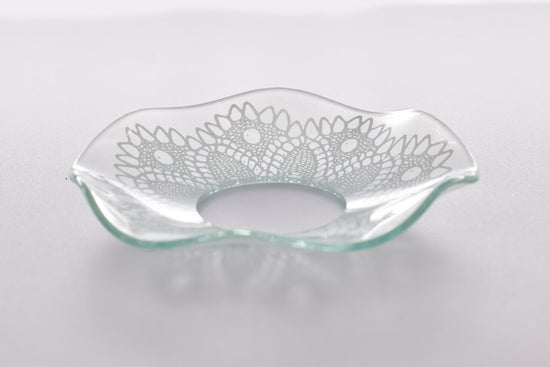 Bobeche - SET OF 2 Traditional Fluted Lace Glass 2.75 Inch