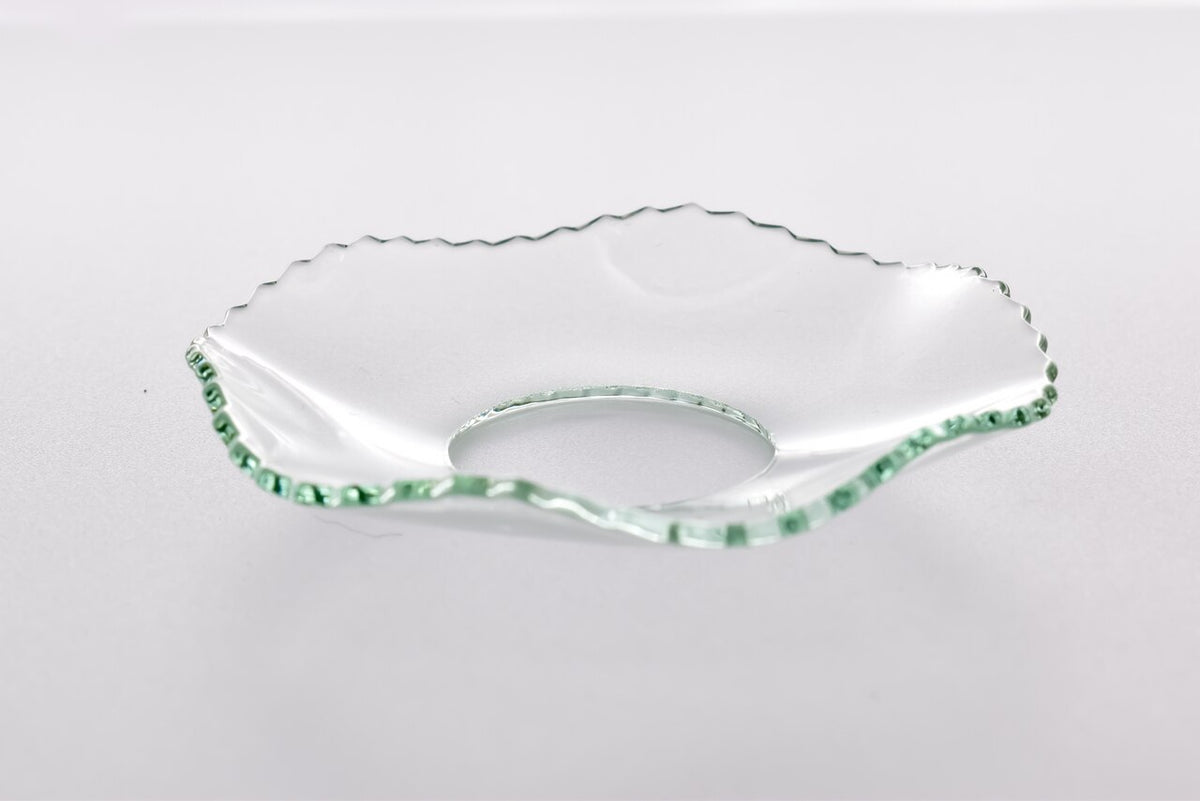 Bobeche - SET OF 2 Fluted Ridged Glass 2.75 Inch