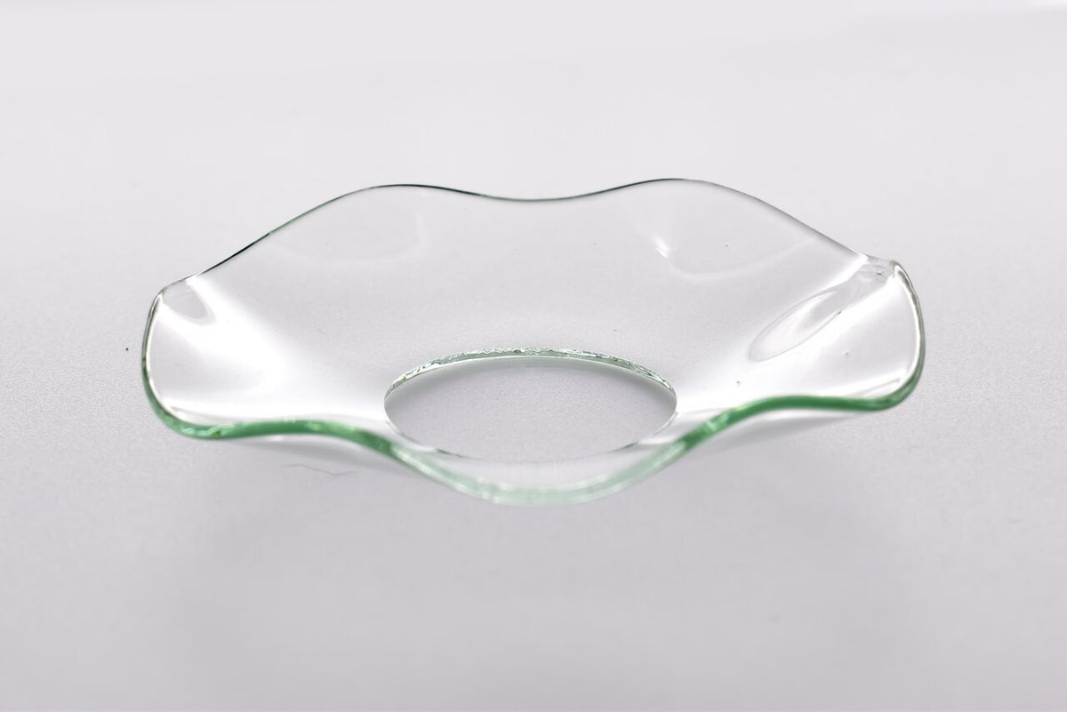 Bobeche - SET OF 2 Clear Fluted Glass 2.75 Inch