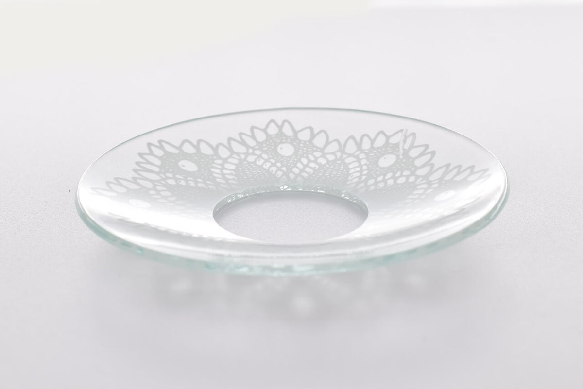 Bobeche - SET OF 2 Traditional Lace Glass 2.75 Inch