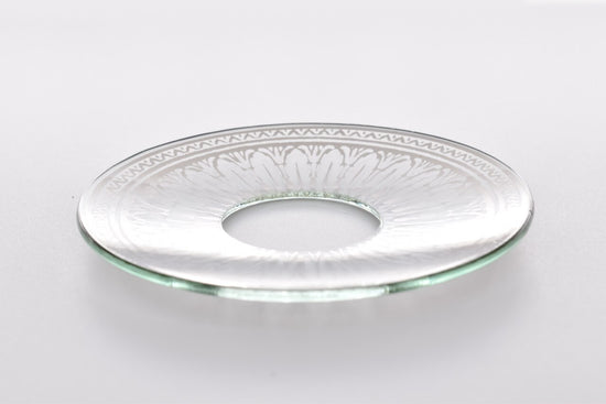 Bobeche - SET OF 2 Silver Pattern Glass 2.75 Inch
